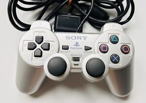 Sony Dualshock 2 Satin Silver PS2 Original OEM controller SCPH-10010 Playstation