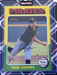 2024 Heritage #594 Paul Skenes, Pittsburgh Pirates (RC) - Base Rookie Card - Foto 1 di 2