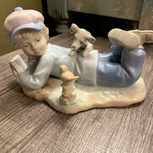 Vintage Figur Junge mit Welpe Paul Sebastian 1991 - Bild 1 von 8