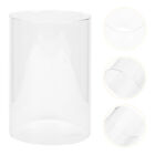 Glass Candle Holder Vase Tube Cover Cylinder Shade Bubble Accessory