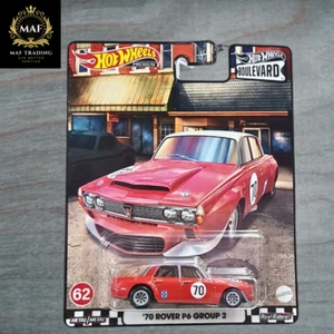 Hot Wheels PREMIUM 70 ROVER P6 GROUP 2 BOULEVARD #62 | New METAL Real Riders - Bild 1 von 2