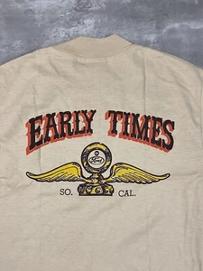 vintage 80s EARLY TIMES SO CAL CAR CLUB t shirt M HANES cotton single stitch - Picture 1 of 7