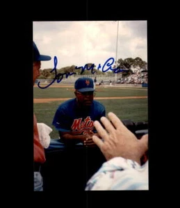 Tom McCraw Signed 1990's 3x5 Original Photograph New York Mets Autograph - Picture 1 of 2
