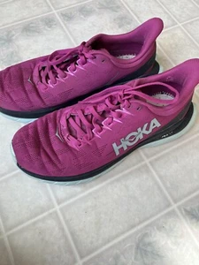 Hoka One One Mach 4 Women's Running Shoes Sz 9 Fuschia Pink Sneakers No Insoles - Picture 1 of 7