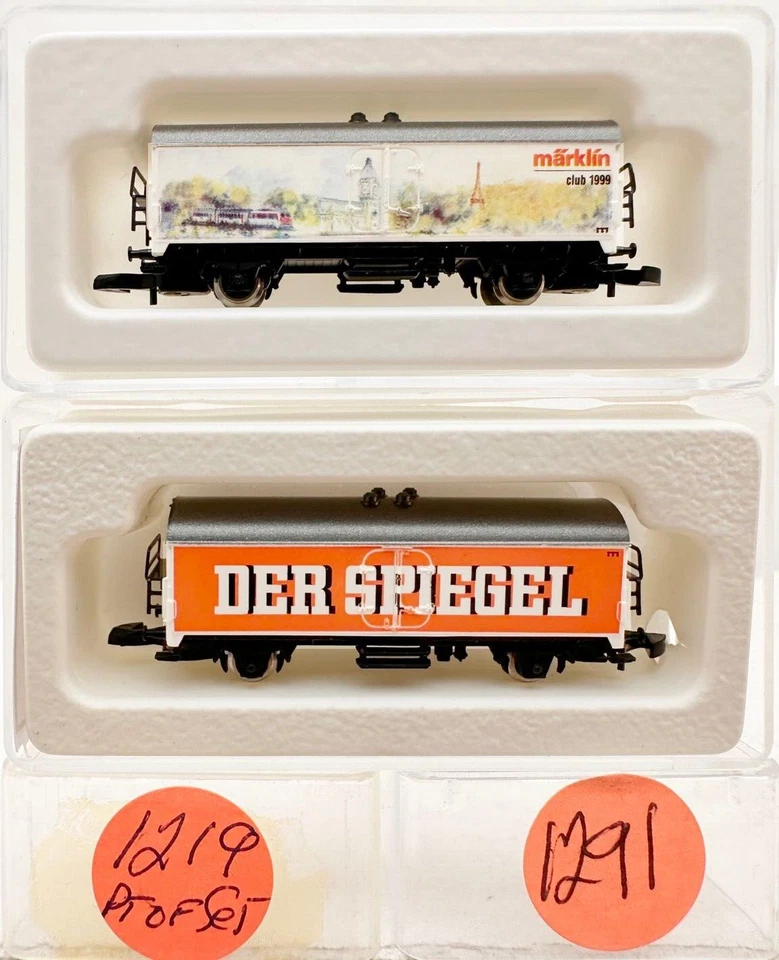 Marklin Z Scale M/M 1219 & 1291  2  COLLECTOR Refrigerator Cars  Marklin Box  C8 - Image 1 of 1