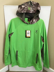 NWT Browning Arrow Hooded Sweatshirt Orange or Green Realtree Camo - Picture 1 of 13