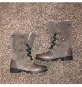 SORELS Women's Emelie Lace Up Waterproof Boots Size 6 - Picture 1 of 8