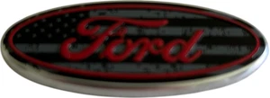 Ford Car, Truck Red Emblem Steering Wheel Logo Badge - Bild 1 von 4