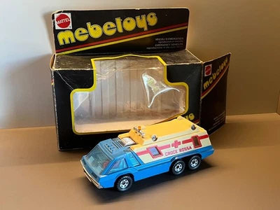 Mebetoys Mattel 70 's RARE Veicoli di Emergenza Camion Croce Rossa 15 cm W/BOX - Immagine 1 di 4