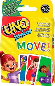UNO Junior Kartenspiel für Kinder mit einfachen Regeln, Spielstufen & Tiermatte... - Bild 1 von 6