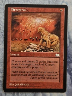 Firestorm - Weatherlight - Magic the Gathering - MTG - Light Play - Image 1 of 2