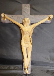 JESUS SCULPTURE - HEAVY POTTERY - UNIQUE - Picture 1 of 10