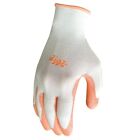 Digz 75695-26 Polyurethane Coat Stretch Fit Gray/Orange Gardening Gloves Small