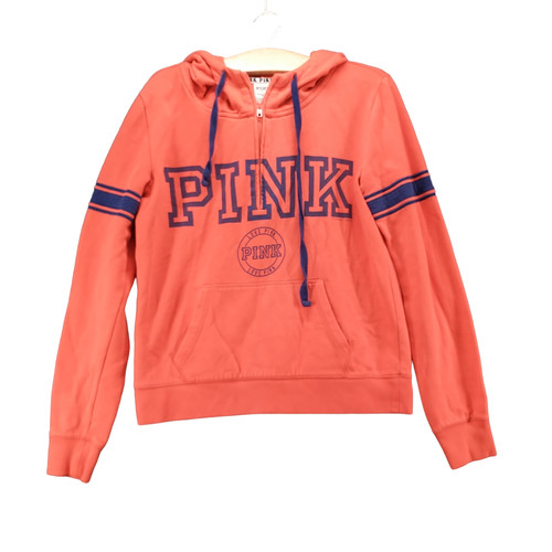 UNDERCOVER Felpa donna rosa Victoria's Secret arancione media 1 4 zip manica lunga tasca