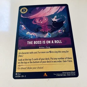 The Boss is On a Roll - Into The Inklands - Cold Foil - Disney Lorcana TCG - Picture 1 of 2