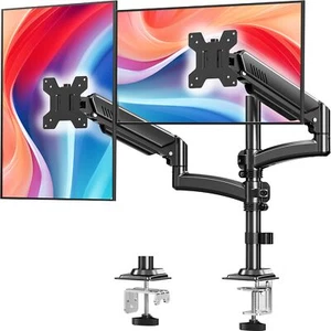 Dual Monitor Stand for Desk Taller Monitor Arms for 2 Screens up to 32 inch E... - Picture 1 of 9