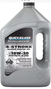 Quicksilver 4-Stroke FC-W Synthetic Blend 10W-30 Oil Gallon 8m0175781 Mercury - Picture 1 of 5