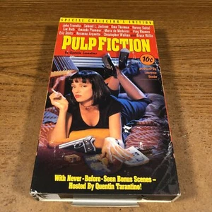 Pulp Fiction VHS Movie VCR Video Tape Used John Travolta Samuel L. Jackson - Imagen 1 de 6