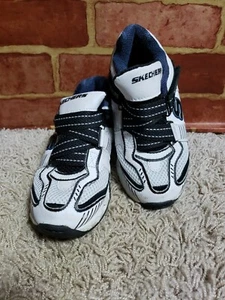 SKECHERS Super Z SKX Sneakers Shoes Black/White Size 13 Kids 4414 - Picture 1 of 8