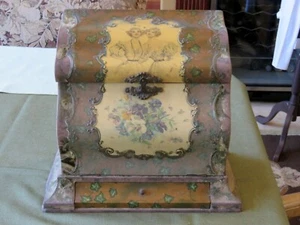 Antique Victorian Celluloid Upright Toilet & Manicure Case Box Gibson Girls Rare - Bild 1 von 12