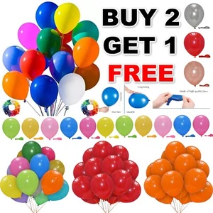 50X  Balloons Helium BALLONS 10'' INCH WHOLESALE Party BALOONS Wedding Decor UK - Picture 1 of 23