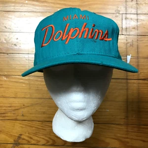 Vintage Miami Dolphins Script Hat Sports Specialties The Pro SnapBack Cap Wool - Picture 1 of 13