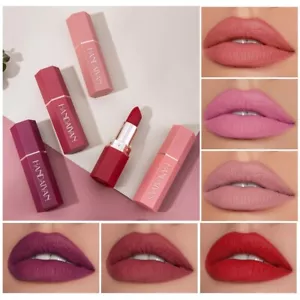 Long Lasting Waterproof Velvet Matte Lipstick – Rich Pigment Lip Color Makeup - Picture 1 of 12