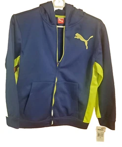 PUMA KIDS Boys’ Separates Full Zip Track Jacket Blue Depths M NWT - Picture 1 of 12