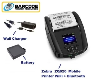 Zebra ZQ620 Barcode Printer, WiFi, Bluetooth w/ Battery, Charger, Belt Clip! - Picture 1 of 1