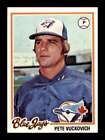 1978 Topps Pete Vuckovich #241 Toronto Blue Jays