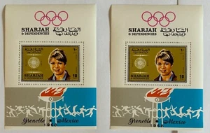 T617. Sharjah - MNH - Sport - Olympic games - Mexico 1968 - Imperf. - Grenoble - Picture 1 of 6