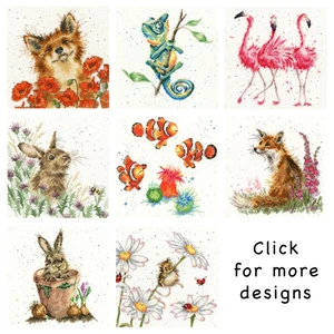 Bothy Threads ~ Counted Cross Stitch Kits ~ Wrendale ~ Animals ~ Hannah Dale XHD