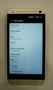 HTC One - 32GB - Silver (EE Locked) 4G Smartphone Fully Working - Minor Faults - Picture 1 of 9