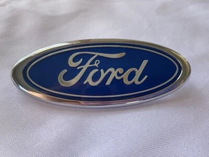 KB42 51710 B Ford OVAL 4" x 1 5/8 EMBLEM Badge Hot Street Rat Rod MOUNTING TABS - Bild 1 von 5