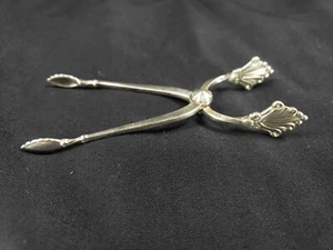 GEORGE JENSEN ACANTHUS STERLING SILVER SUGAR TONGS DENMARK SPRING ACTION WORKS - Picture 1 of 8