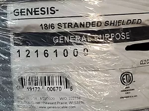 Honeywell Genesis 1216 18/6C Shielded Sunlight Resistant Control Cable Gray/50ft - Picture 1 of 9