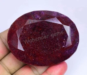 Piedra preciosa suelta certificada ovalada rubí rojo sangre enorme natural de 608,5 quilates - Imagen 1 de 5