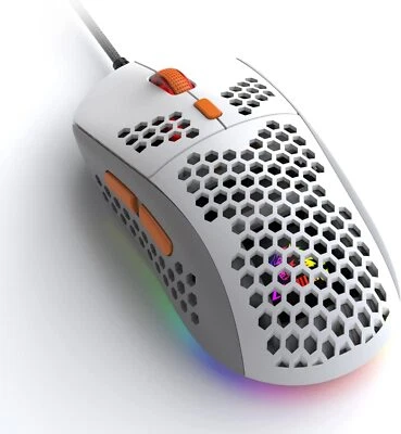 Lightweight Gaming Mouse,Ergonomic,Programmable Buttons,RGB Backlit,6400 Dpi - Image 1 of 4