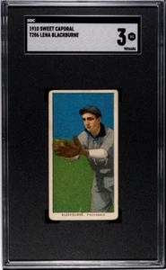 1910 Sweet Caporal (T206) Lena Blackburne SGC 3 - Picture 1 of 2