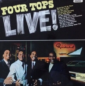FOUR TOPS Four Tops Live! Vinyl Record Album LP Tamla Motown 1966 Mono 1st R&B - Picture 1 of 4