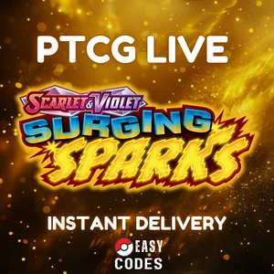 100 Surging Sparks Codes Booster Pokemon TCG Live Pack Sofortversand - Bild 1 von 2