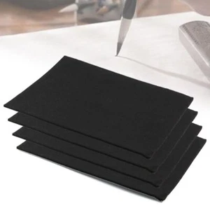 1/3/10/15Pcs Black Self Adhesive Felt Sheets Soft Velvet Sticky Back for Jewelry - Picture 1 of 12
