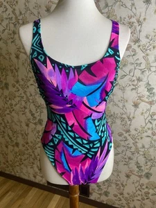 Traje de baño ajustado talla 6P Petites vintage floral - Imagen 1 de 9