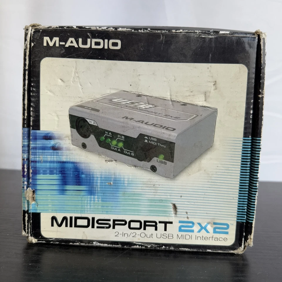 M-Audio USB Midisport 2x2 MIDI Interface  2 In 2 Out USB MIDI Interface New NIB - Image 1 of 4