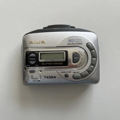 Aiwa HS-TX394 Portable AM/FM Radio And Cassette Player - Not Tested - Image 1 of 4
