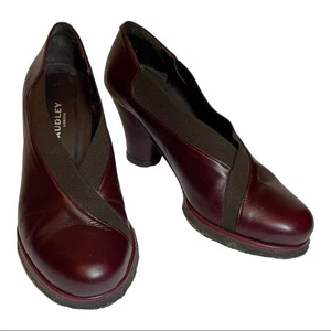 Audley of London Size 36.5 6 Anthropologie Leather Ankle Booties Pumps - Picture 1 of 10