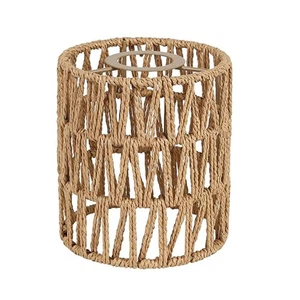 Small Rattan Lamp Shade Boho Shades Replacement H5.9''xΦ4.7'' Shades Ceiling ... - Picture 1 of 9