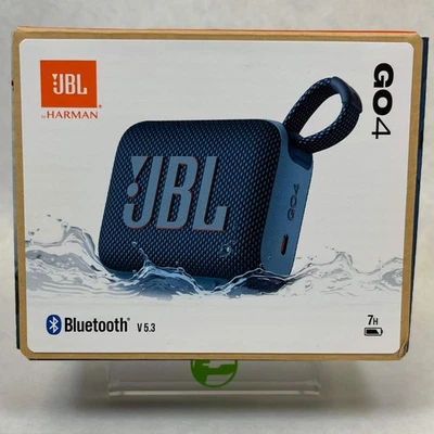 New JBL Go 4 Portable Wireless Bluetooth Speaker Blue JBLGO4BLUAM - Image 1 of 4
