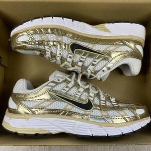 Nike P-6000 Trainers Metallic Gold White Size UK4 US6.5 EU37.5 IF1787-100 πβ
- Picture 1 of 12