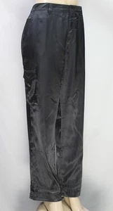 Vintage Catalina Women's Cargo Pants Satin Black Size L (12/14) - Foto 1 di 8